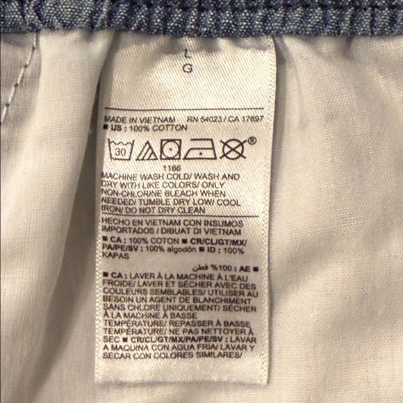 Old Navy Mens Denim Blue Jogger Shorts Size L - Picture 5 of 6